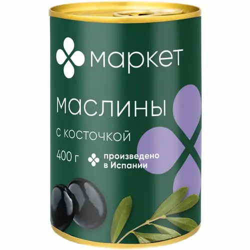 Маслины с косточкой Маркет Перекрёсток, 400г