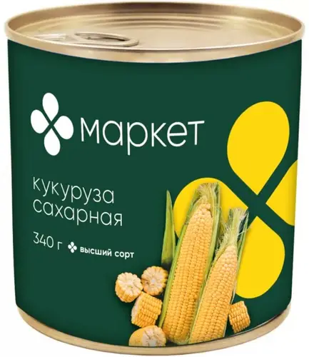 Кукуруза Маркет сахарная высший сорт 340г