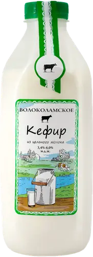 Кефир из цельного молока Волоколамское 3,4-4,2%