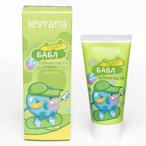 Зубная паста детская Levrana Natural Трабл бабл, с 3 лет