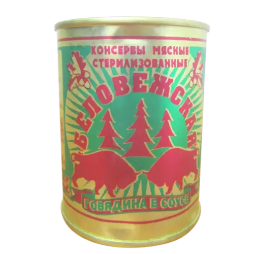 Консервы мясные «Беловежская» говядина в соусе, 338 г