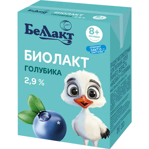 Продукт кисломолочный «Биолакт» голубика, 2.9%, 210 г