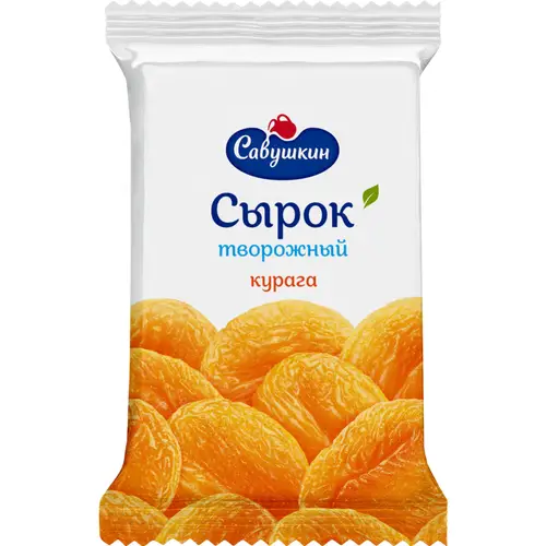 Сырок творожный «Савушкин» курага, 9%, 100 г