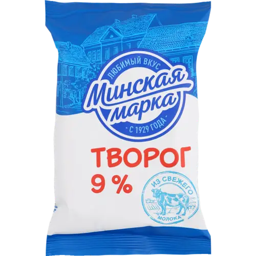 Творог «Минская марка» классический, 9%, 180 г