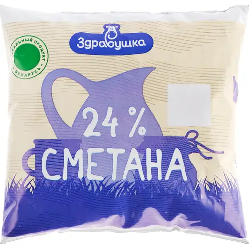 Сметана «Здравушка» 24%, 400 г