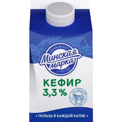 Кефир «Минская марка» 3.3%, 500 г