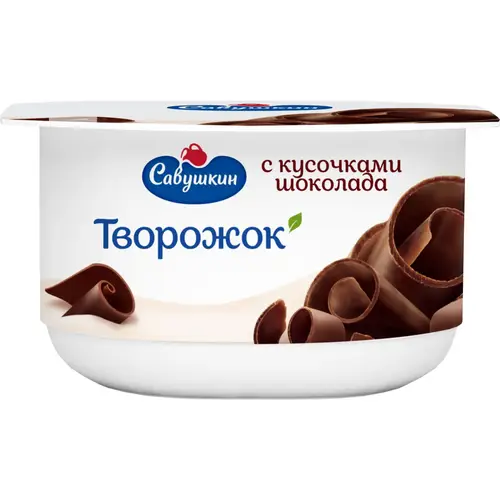 Творожный десерт «Савушкин» 3.5 % с кусочками шоколада,120 г