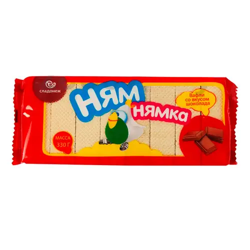 Вафли Ням-Нямка Шоколад 330г