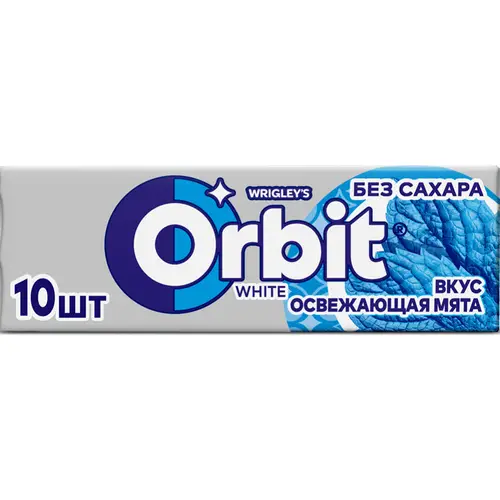 Жевательная резинка «Orbit» White, освежающая мята, 13.6 г