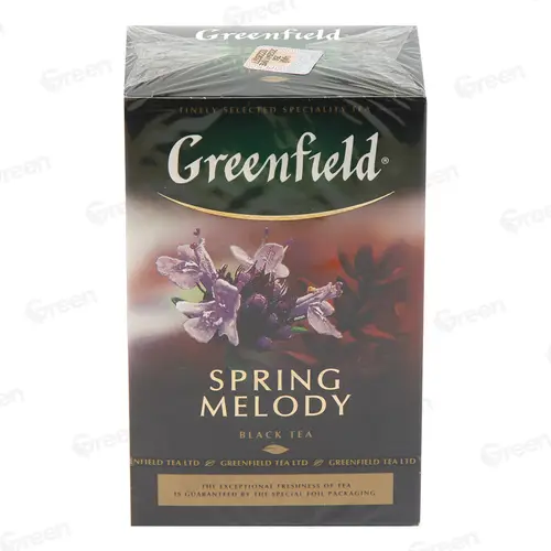 Чай Greenfield Spring Melody черн. с душистыми травами