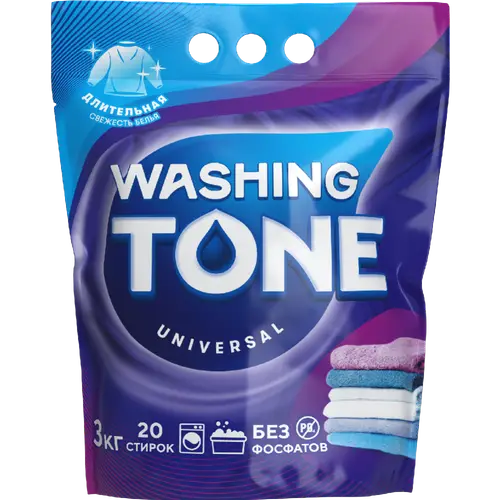 Стиральный порошок «Washing Tone» Универсал, Автомат, 3 кг