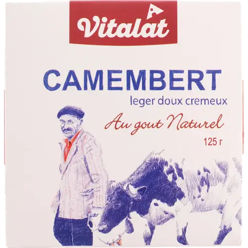 Сыр мягкий с плесенью «Vitalat» Camembert, 45%, 125 г