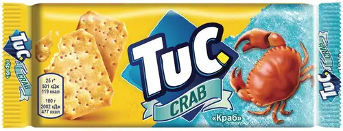 Крекер "TUC" со вкусом "Краб" 100г Россия