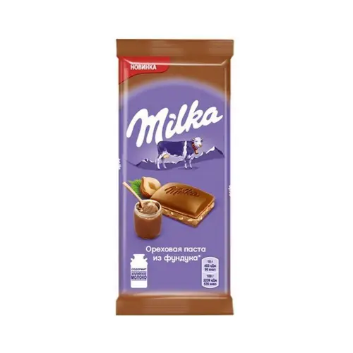 Milka M-Joy Плитшок, шоколад milka 85гр ореховая паста фундук, цена за шт, ШК: 7622201771058