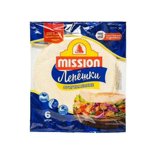 Mission, лаваш mission 250гр оригинальный, цена за шт, ШК: 4607003124304