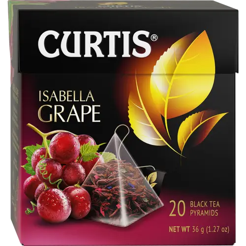 Чай черный «Сurtis» Isabella Grape, 20х1.8 г