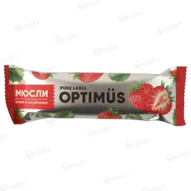 Батончик Optimus Злаки и клубника