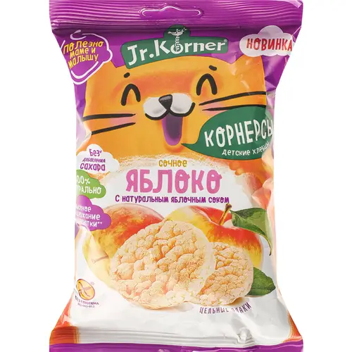 Корнерсы «Jr.Korner» зеленое яблоко, 30 г