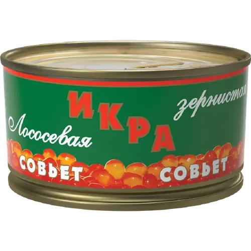 Икра лососевая горбуши «Soviet» зернистая, 140 г