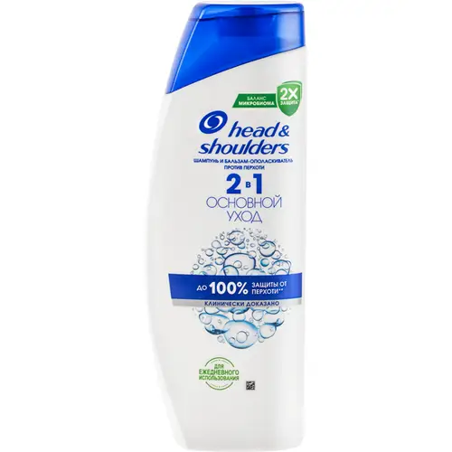 Шампунь-бальзам «Head&Shoulders» Основной уход, 2 в 1, 400 мл