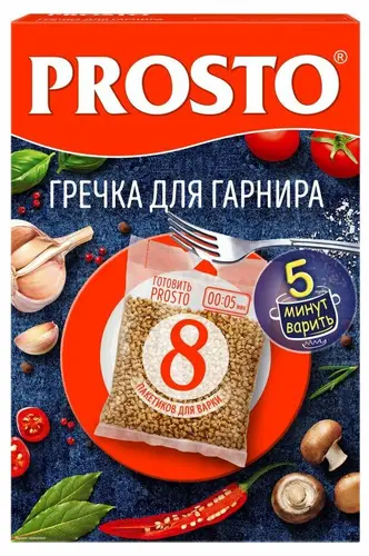 Гречка Prosto в варочных пакетиках (8 шт. х 62,5 г)