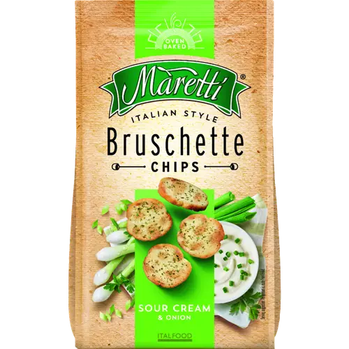 Брускетта «Maretti» Bruschette, сметана лук, 70 г