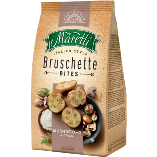 Брускетта «Maretti» Bruschette, грибы со сметаной, 70 г