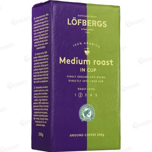 Кофе натуральный молотый среднеобжаренный Lofbergs Lila Medium Roast 100% Arabica