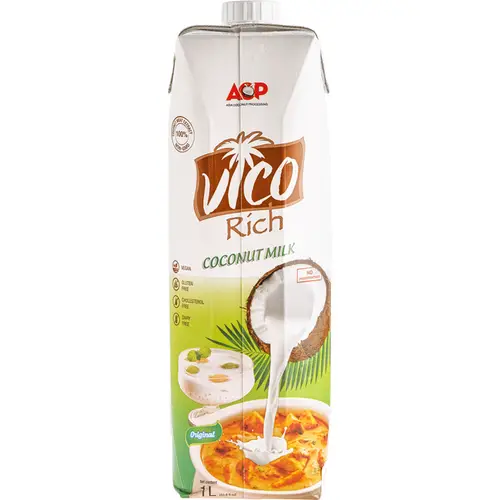  Кокосовое молоко «Vico Rich» ультрапастеризованное, 16-19%, 1 л