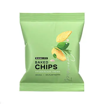 Чипсы протеиновые R.A.W. Life Gourmet Baked CHIPS Прованские травы (без глютена)