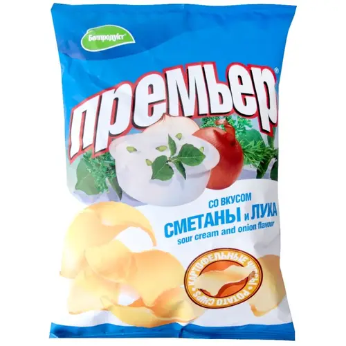 Чипсы картофельные "Премьер" со вкусом краба 110 г.