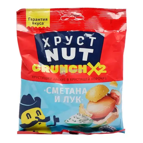 Арахис в корочке ХрустNUT сметана и лук, 110г