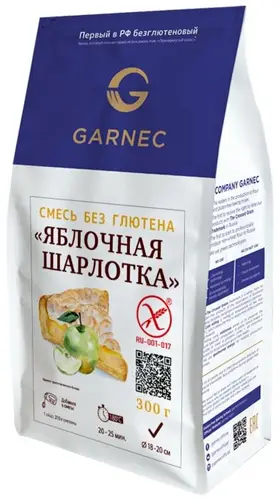 Смесь для выпечки Garnec  Яблочная шарлотка без глютена 300г