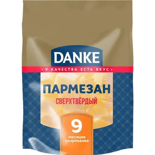 Сыр сверхтвердый «Danke» Пармезан, колотый, 40%, 100 г