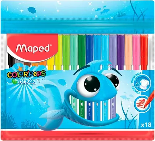 Набор фломастеров Maped Color Peps Ocean 18шт