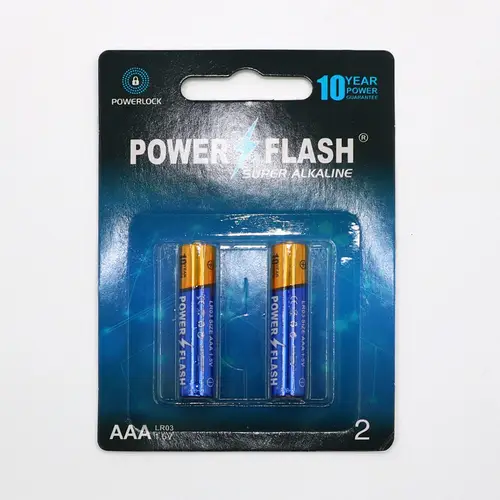 Батарейки «Power Flash» Super Alkaline ААA, 1.5 V, 2 шт.