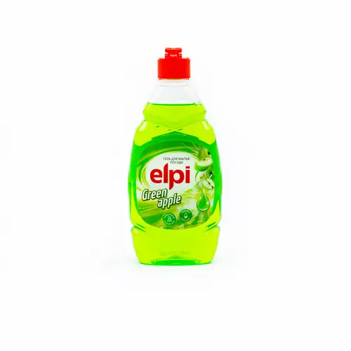 Гель для мытья посуды  Elpi Green apple, 450 мл, ТУ BY 812004107.006-2015