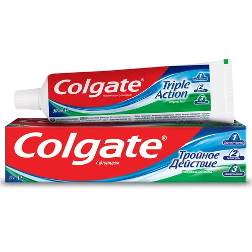 Паста зубная Colgate Triple Action, вес 50 мл 50 мл