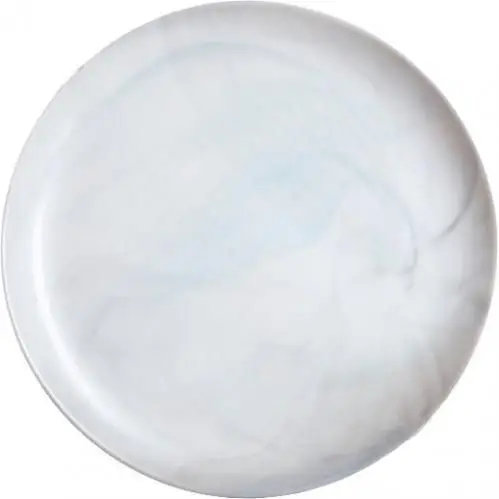 Тарелка мелкая стеклокерамическая diwali white marble 25 см арт Q8840 код 253197 