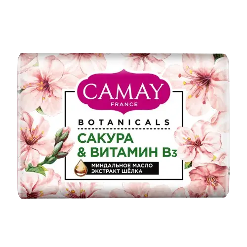 CAMAY Мыло туалетное BOTANICALS Японская сакура 85 гр