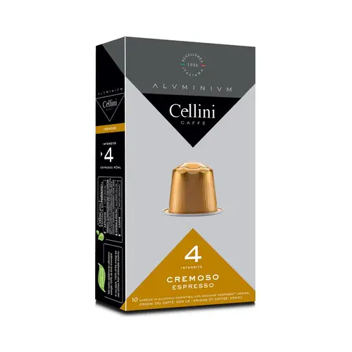 Кофе в капсулах для кофемашин Cellini Cremoso nespresso 10шт аллюм