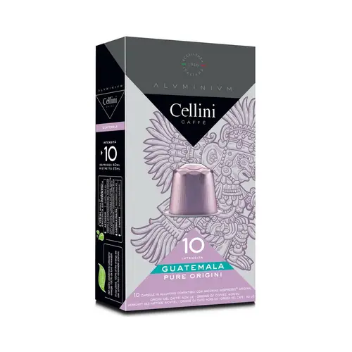 Кофе в капсулах для кофемашин Cellini Guatemala  nespresso 10шт аллюм