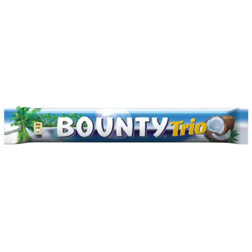 Батончик шоколадный BOUNTY TRIO вес 82,5г Марс