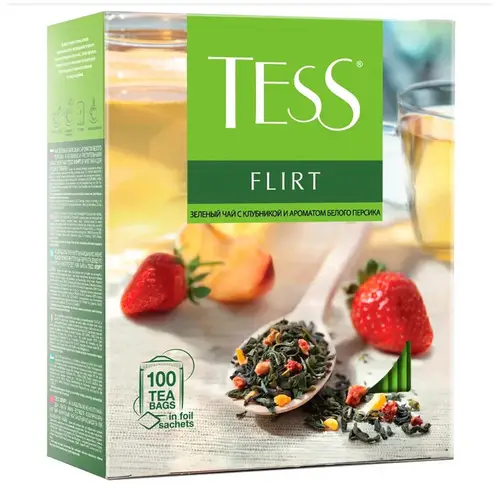 Чай Tess Flirt зел.с доб пак. вес 1,5г х 100п