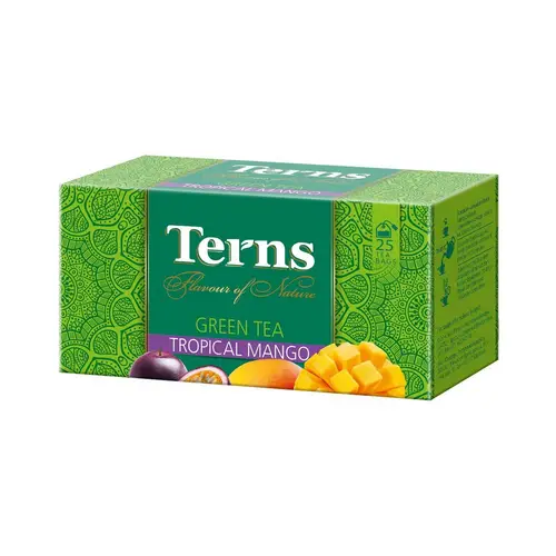 Чай зеленый со вкусом манго и маракуйи Terns Tropical Mango 45г