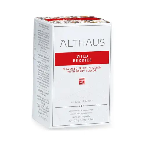 Напиток чайный Althaus Deli Packs Дикие ягоды пак для чашек 20 x 2,5г