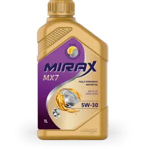 Масло моторное синтетическое Mirax MX7 SAE 5W30 API SL/CF, ACEA A3/B4 1л