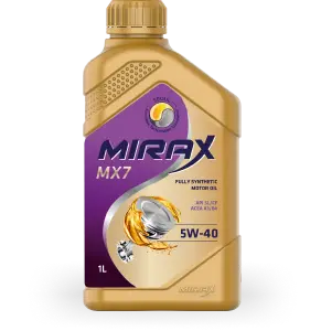 Масло моторное синтетическое Mirax MX7 SAE 5W40 API SL/CF, ACEA A3/B4,кан 1л