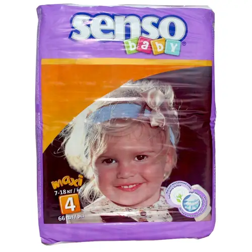 Подгузники для детей SENSO BABY Mega вес 66 арт. B 4-66 н.