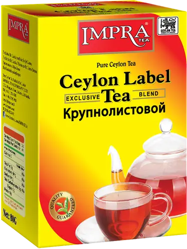 Чай черный кр/лист Impra  Ceylon label tea Big Leaf 80г